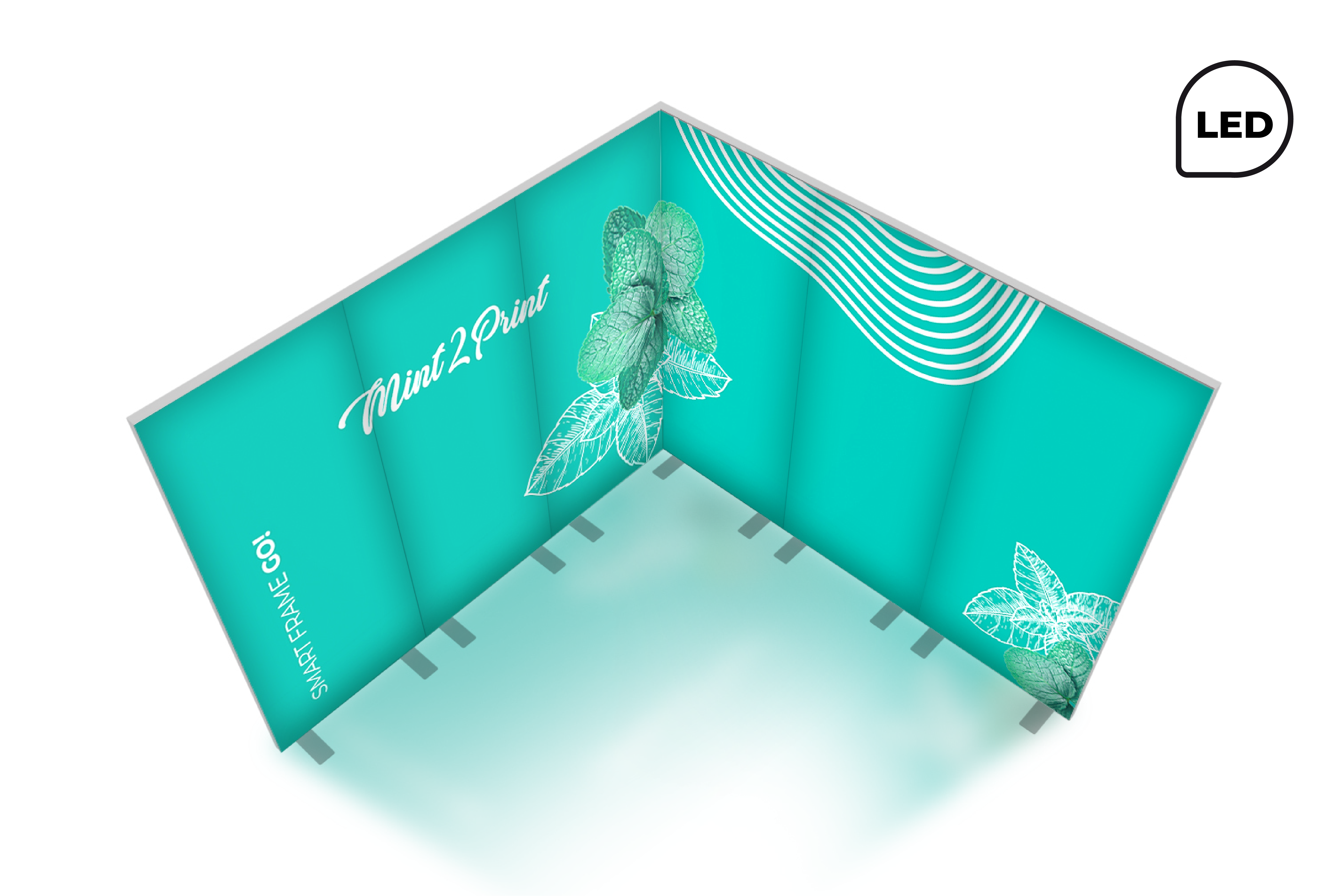 Stoisko Targowe Podświetlane LED Textile Frame Go 3x3