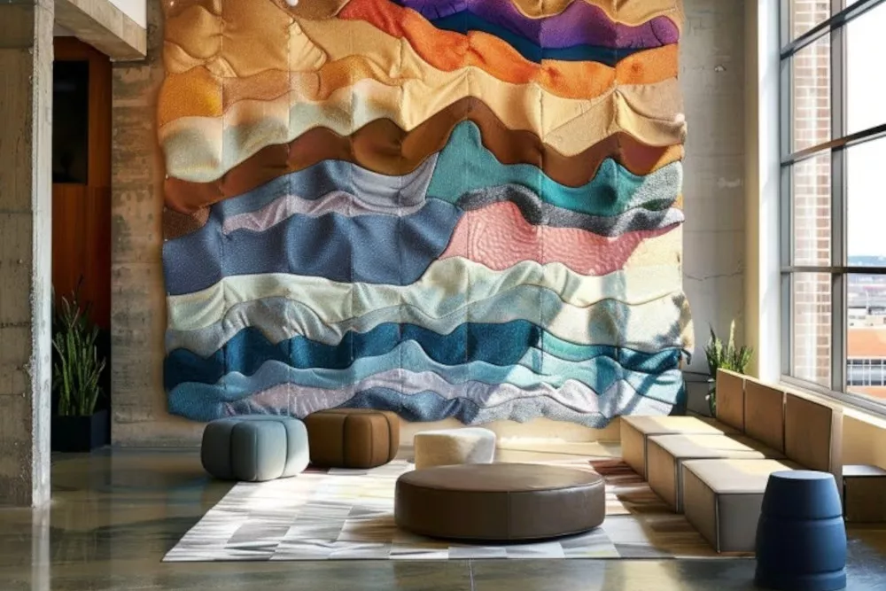 Kreatywne ścianki tekstylne w przestrzeniach coworkingowych – inspiracje
