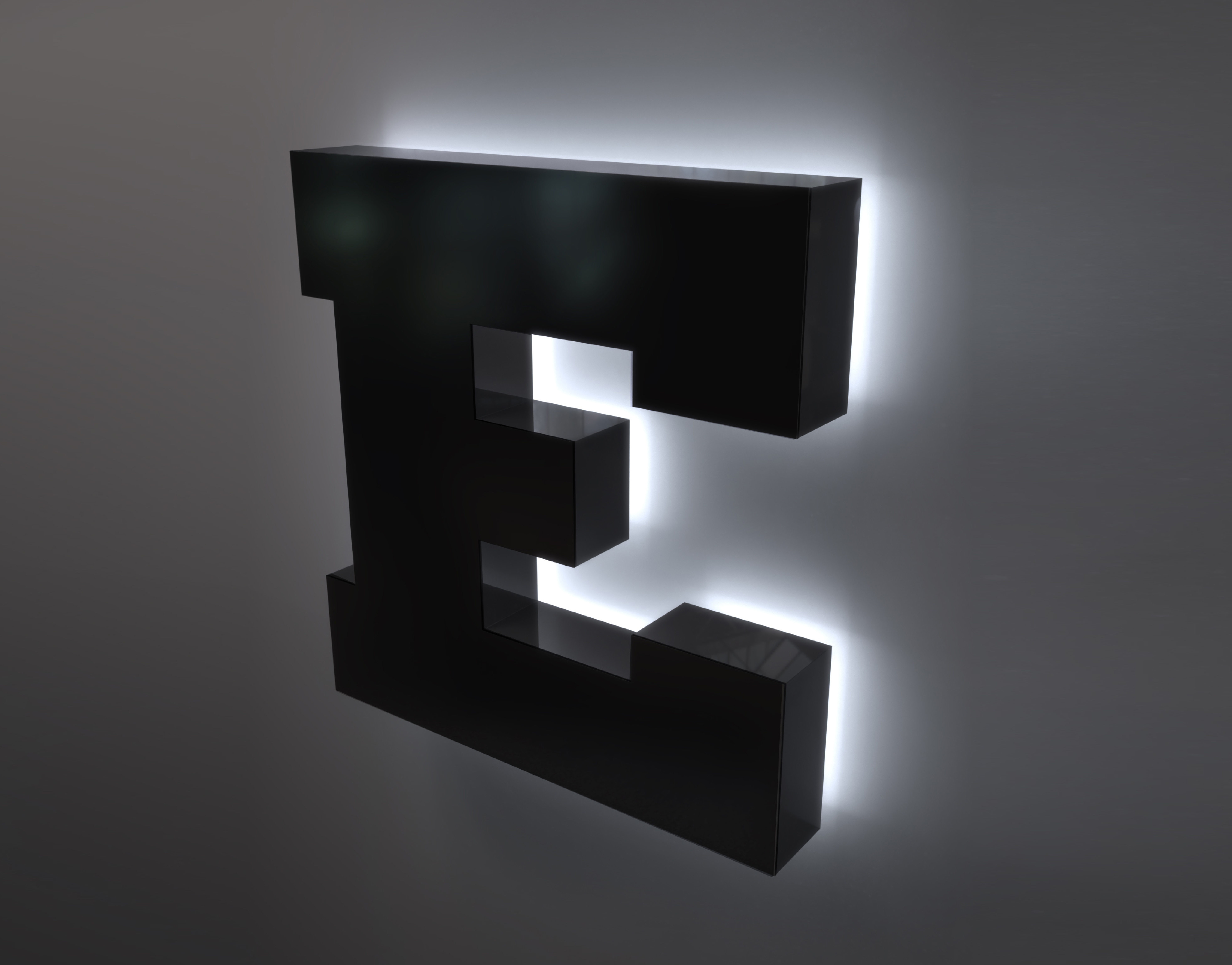 Litera Przestrzenna 3D model HALO