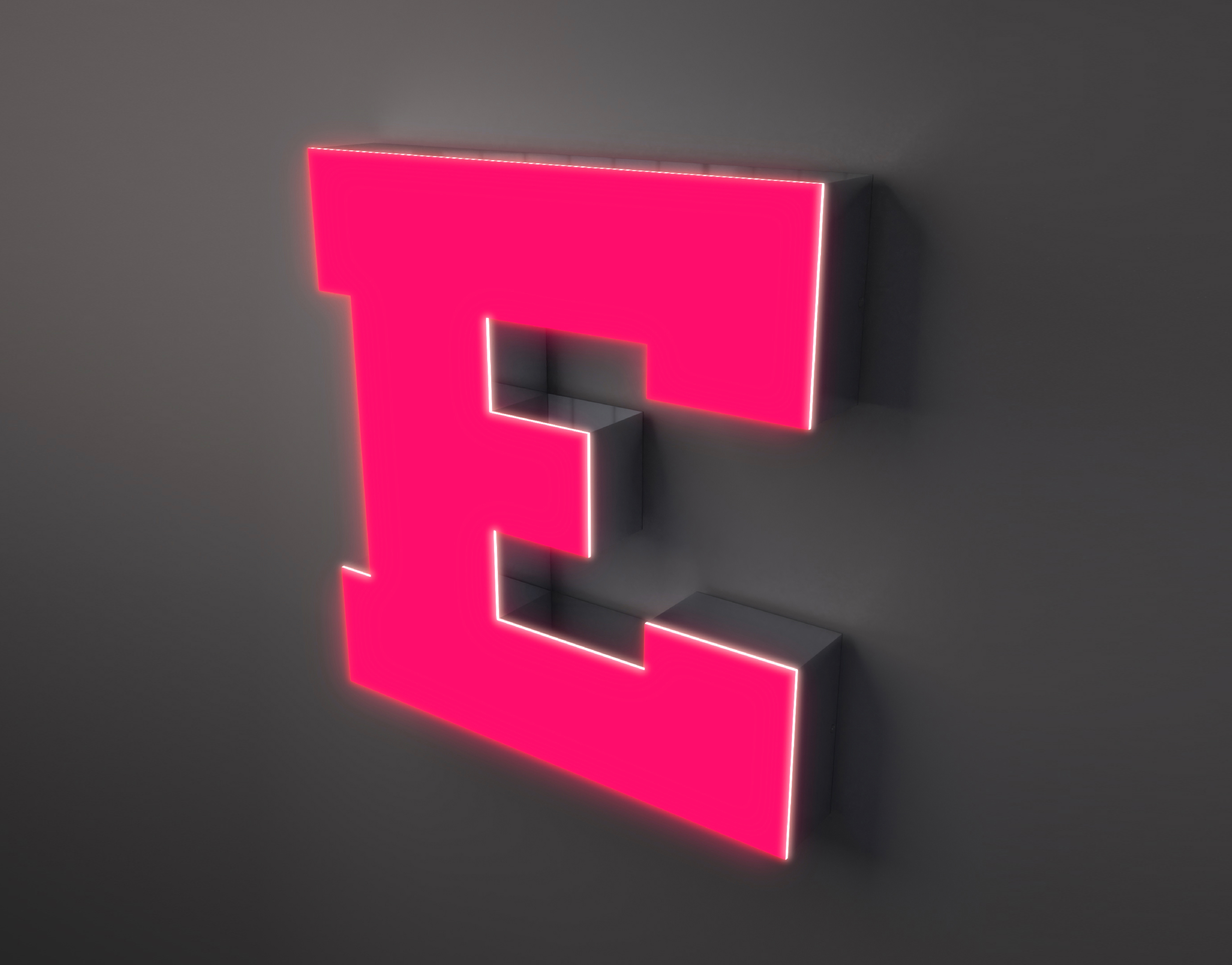 Litera Przestrzenna 3D model P